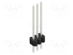 Connector: pin strips; pin header; male; PIN: 3; 1.27mm; THT; 1x3
