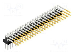 Connector: pin strips; pin header; male; PIN: 44; 2.54mm; THT; 2x22