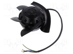 Fan: AC; axial; 400VAC; Ø158.5x64.5mm; ball; 2800rpm; IP44; 18AWG