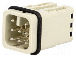 Connector: HAN; male; Quick Lock; PIN: 8; 7+PE; size 3A; 10A; 250V