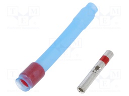 Butt splice; insulated,in heat-shrinkable insulation; copper