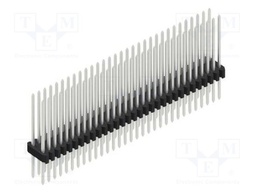 Connector: pin strips; pin header; male; PIN: 62; 1.27mm; THT; 2x31