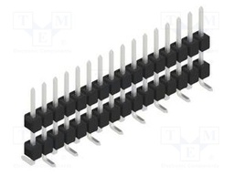 Connector: pin strips; pin header; male; PIN: 16; 2.54mm; SMT; 1x16