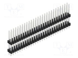 Connector: pin strips; pin header; male; PIN: 54; 2.54mm; THT; 2x27