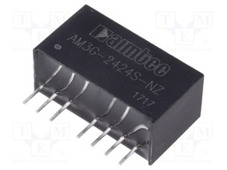 Converter: DC/DC; 3W; Uin: 18÷36V; 24VDC; Iout: 125mA; SIP8; 4.9g
