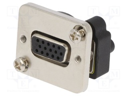 Transition: D-Sub coupler; D-Sub 15pin HD socket x2,both sides