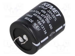 Capacitor: electrolytic; 470uF; 450VDC; ESR: 327mΩ; SNAP-IN; ±20%