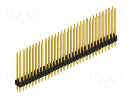 Connector: pin strips; pin header; male; PIN: 62; 1.27mm; THT; 2x31