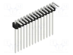 Connector: pin strips; pin header; male; PIN: 14; 1.27mm; THT; 1x14