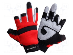 Protective gloves; Size: 11; red; polyester,PU,nylon fabrics