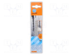 Drill bit; for metal; Ø: 2.5mm; Conform to: DIN 338; 2pcs; blister