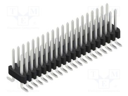 Connector: pin strips; pin header; male; PIN: 40; 1.27mm; SMT; 2x20