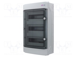 Enclosure: for modular components; IP65; light grey; Series: ECH