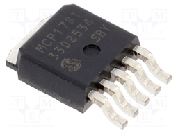 IC: voltage regulator; LDO,linear,fixed; 3.3V; 0.2A; TO252-5; SMD