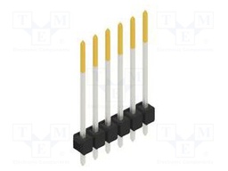 Connector: pin strips; pin header; male; PIN: 6; 2.54mm; THT; 1x6