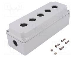 Enclosure: for remote controller; X: 80mm; Y: 230mm; Z: 73mm; grey