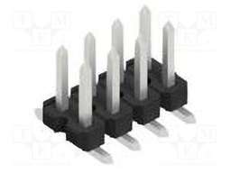 Connector: pin strips; pin header; male; PIN: 8; 2.54mm; SMT; 2x4
