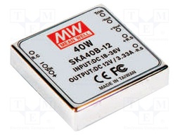 Converter: DC/DC; 40W; Uin: 18÷36V; 12VDC; Iout: 3.33A; 2"x2"; 60g