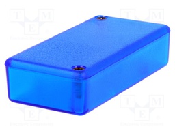 Enclosure: multipurpose; X: 40mm; Y: 80mm; Z: 20mm; 1551; ABS; blue