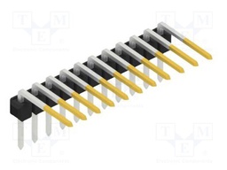 Connector: pin strips; pin header; male; PIN: 11; 2.54mm; THT; 1x11