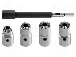 Tool: mill; for injector seat cleaning; 5pcs; angular,flat