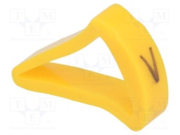 Markers for cables and wires; Label symbol: V; 10÷16mm; H: 21mm