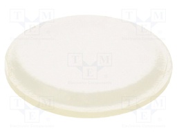 Self-adhesive foot; Ø: 12.7mm; H: 1.5mm; transparent; polyurethane