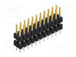 Connector: pin strips; pin header; male; PIN: 22; 2.54mm; THT; 2x11