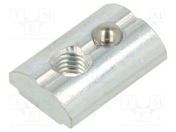 Nut; for profiles; Width of the groove: 10mm; steel; zinc