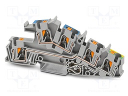 Splice terminal: rail; PA; terminals: 5; W: 6.2mm; H: 114mm