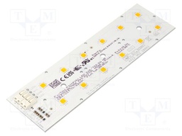 LED strip; W: 49.5mm; L: 172.2mm; No.of diodes: 12; CRImin: 70; 2200K