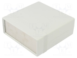 Enclosure: with panel; 1598; X: 135mm; Y: 134mm; Z: 50mm; ABS; grey