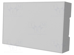 Enclosure: for DIN rail mounting; ABS + PC; grey