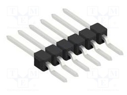 Connector: pin strips; pin header; male; PIN: 6; 2.54mm; SMT; 1x6