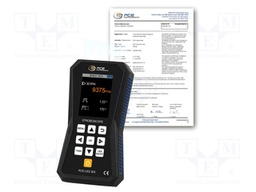 Meter: tachometer, LED stroboscope; Display: LCD 2,8"; IP52; 4.5h