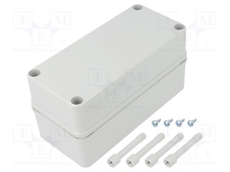 Enclosure: multipurpose; X: 80mm; Y: 170mm; Z: 85mm; PICCOLO; ABS