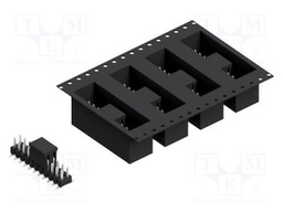 Connector: pin strips; pin header; male; PIN: 22; 2.54mm; SMT; 2x11