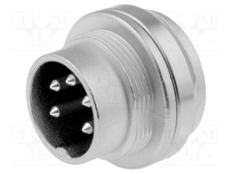 Connector: M16; male; for panel mounting,rear side nut; socket