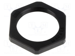 Nut; M40; polyamide; black; Pitch: 1.5