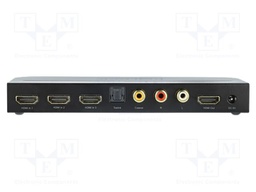 Switch; HDMI 2.0,High Speed; LED status indicator; black; metal