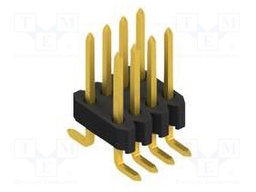 Connector: pin strips; pin header; male; PIN: 8; 1.27mm; SMT; 2x4