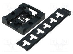 DIN rail mounting bracket; black