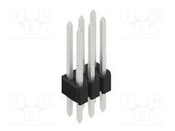 Connector: pin strips; pin header; male; PIN: 6; 1.27mm; THT; 2x3