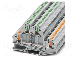 Splice terminal: rail; PTV; L: 56mm; terminals: 4; W: 6.2mm; H: 99.5mm