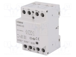 Contactor: 4-pole installation; NC x2 + NO x2; 230VAC; 63A; DIN