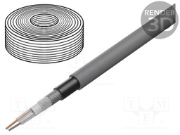 Wire: microphone cable; 2x0,35mm2; black; OFC; PE; -30÷75°C; Ø6.3mm