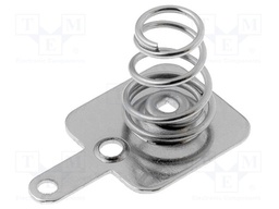 Spring contact; Mounting: soldered; Size: AA,AAA,R3,R6; Batt.no: 1