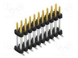 Connector: pin strips; pin header; male; PIN: 20; 2mm; SMT; 2x10