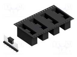 Connector: pin strips; pin header; male; PIN: 12; 2.54mm; SMT; 1x12