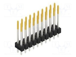Connector: pin strips; pin header; male; PIN: 20; 2.54mm; THT; 2x10